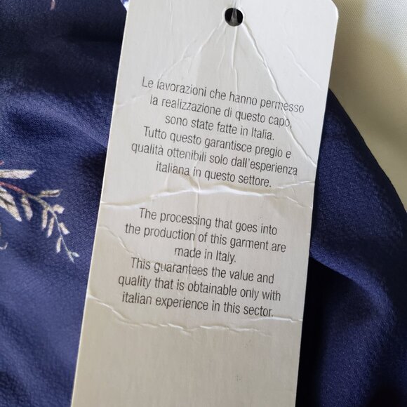 Italia Moda Floral A-Line Sleeveless Belted Lace Trim Mini Dress - Picture 4 of 9